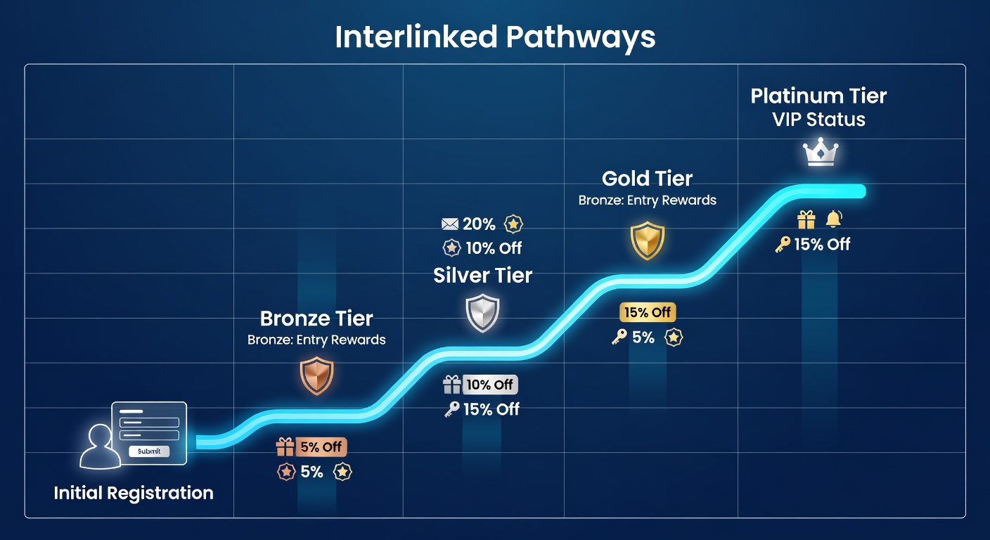 Illustration of tier progression and cross-device reward tracking in digital gaming ecosystems