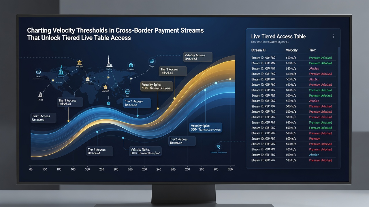 Mobile interface showing live table access tiers unlocked after reaching payment velocity targets