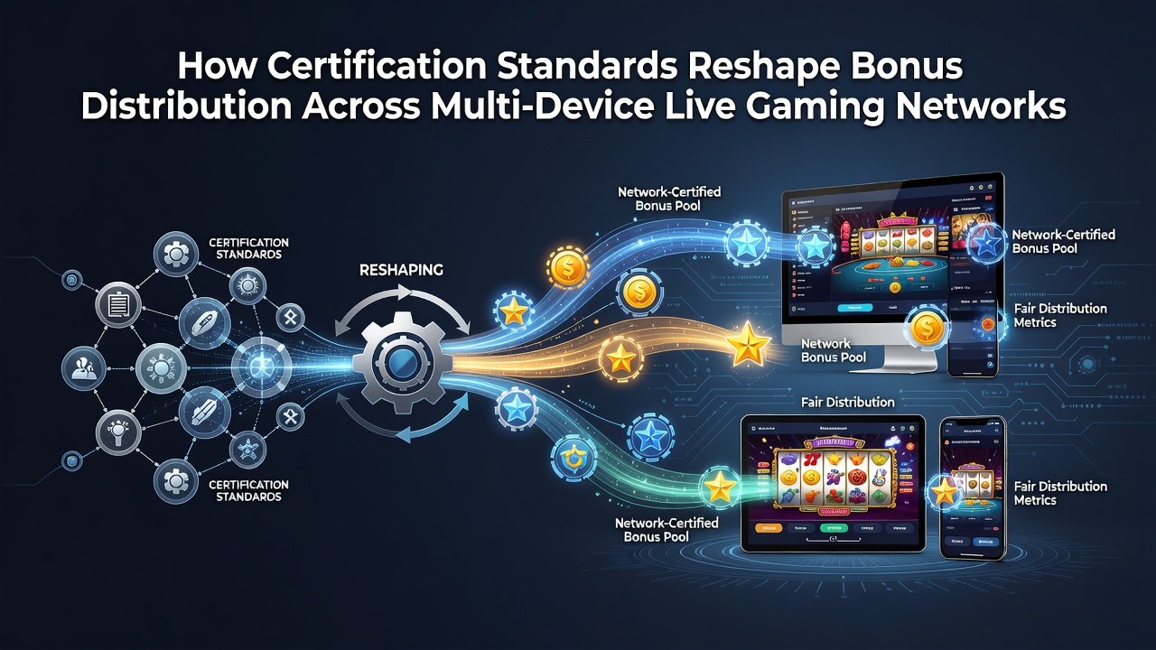 Diagram illustrating certification workflows across mobile and desktop live gaming platforms