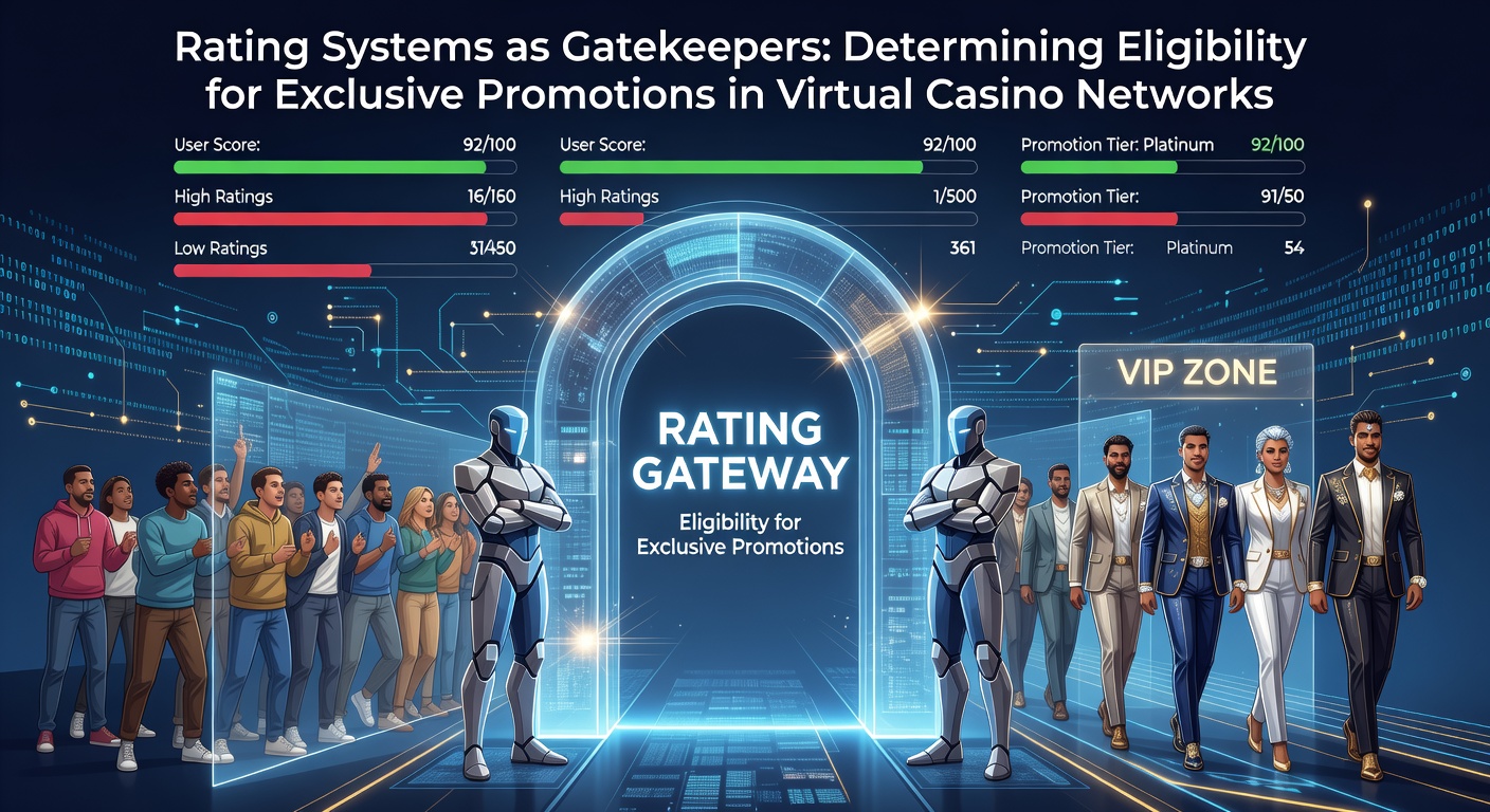 Diagram showing tiered rating systems and promotion eligibility pathways in virtual casino networks